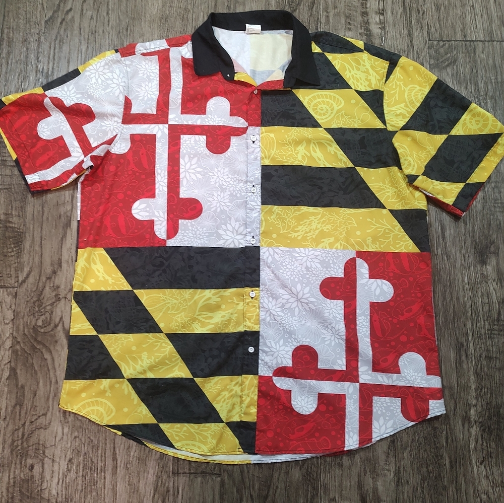 Route One Apparel Colorful Patterned Men's Shirt Size 3XL